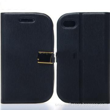 Factory Price Wallet Pattern Flip Leather Case for Blackberry Q10